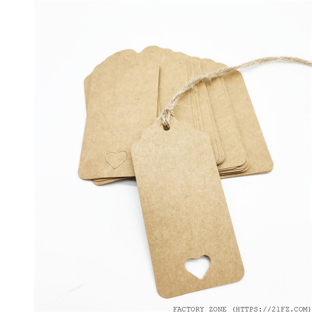 kraft paper clothing hang tag 