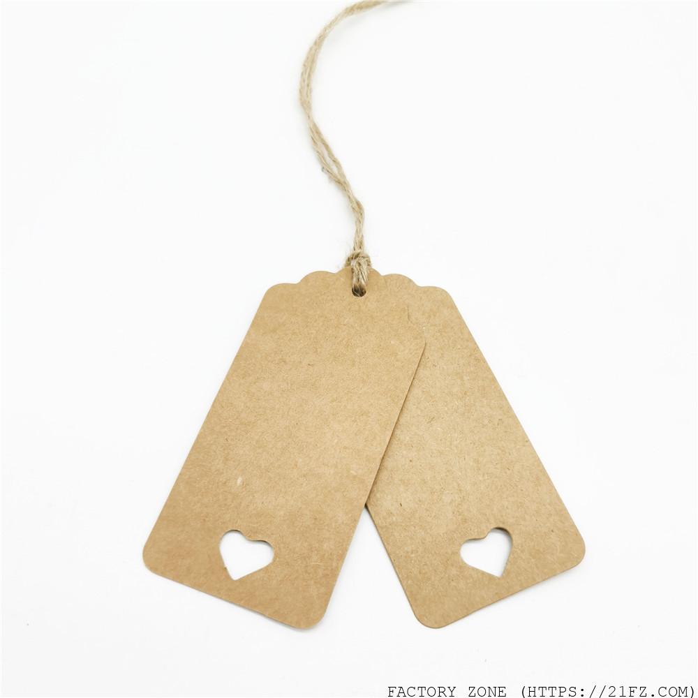 kraft paper clothing hang tag 