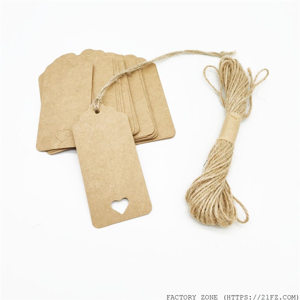 kraft paper clothing hang tag 